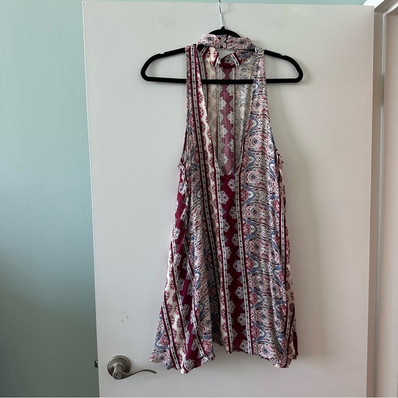 Free people mystic wonder Bohemian slip swing Dress with Pattern open back - Picture 2 of 8